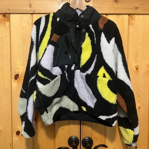 FP Movement Rocky Ridge Pullover Fleece Jacket Oversized small Peruvian Walnut - Picture 3 of 12